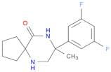 8-(3,5-difluorophenyl)-8-methyl-6,9-diazaspiro[4.5]decan-10-one