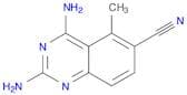 2,4-diamino-5-methylquinazoline-6-carbonitrile