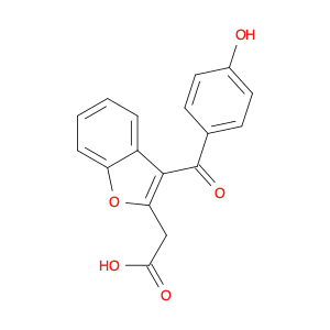 2-(3-(4-hydroxybenzoyl)benzofuran-2-yl)acetic acid