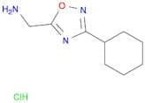 (3-Cyclohexyl-1,2,4-oxadiazol-5-yl)methanamine hydrochloride