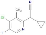 2-(4-chloro-5-fluoro-3-methylpyridin-2-yl)-2-cyclopropylacetonitrile