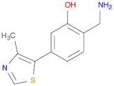 2-(Aminomethyl)-5-(4-methylthiazol-5-yl)phenol