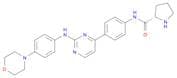 Pyrrolidine-2-carboxylic acid {4-[2-(4-morpholin-4-yl-phenylamino)-pyrimidin-4-yl]-phenyl}-amide