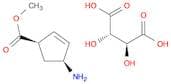 (2S,3S)-2,3-Dihydroxysuccinic acid - methyl (1R,4S)-4-amino-2-cyclopentene-1-carboxylate (1:1)