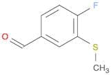 4-Fluoro-3-(methylsulfanyl)benzaldehyde