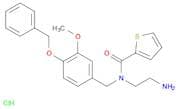 2-Thiophenecarboxamide,N-(2-aminoethyl)-N-[[3-methoxy-4-(phenylmethoxy)phenyl]methyl]-,monohydroch…