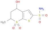 4H-THIENO[2,3-B]THIOPYRAN-2-SULFONAMIDE,5,6-DIHYDRO-4-HYDROXY-6-METHYL-, 7,7-DIOXIDE