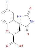 (2S,4S)-6-Fluoro-2',5'-dioxospiro[chroman-4,4'-imidazolidine]-2-carboxylic acid
