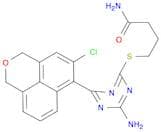 4-((4-amino-6-(5-chloro-1,3-dihydrobenzo[de]isochromen-6-yl)-1,3,5-triazin-2-yl)thio)butanamide