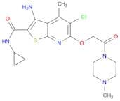 Thieno[2,3-b]pyridine-2-carboxamide,3-amino-5-chloro-N-cyclopropyl-4-methyl-6-[2-(4-methyl-1-piper…
