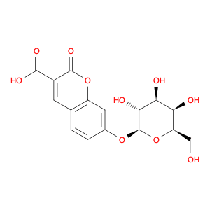 2H-1-Benzopyran-3-carboxylic acid,7-(b-D-galactopyranosyloxy)-2-oxo-