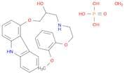 2-Propanol,1-(9H-carbazol-4-yloxy)-3-[[2-(2-methoxyphenoxy)ethyl]amino]-,phosphate (salt), hydrate…