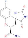 Spiro[4H-1-benzopyran-4,4'-imidazolidine]-2-carboxamide,6-fluoro-2,3-dihydro-2',5'-dioxo-, (2S,4S)-