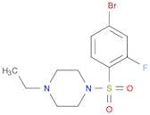1-(4-bromo-2-fluorobenzenesulfonyl)-4-ethylpiperazine