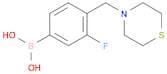 [3-fluoro-4-(thiomorpholin-4-ylmethyl)phenyl]boronic acid