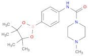 4-methyl-N-[4-(4,4,5,5-tetramethyl-1,3,2-dioxaborolan-2-yl)phenyl]piperazine-1-carboxamide