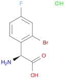 (S)-2-amino-2-(2-bromo-4-fluorophenyl)acetic acid hcl