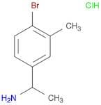 1-(4-Bromo-3-methylphenyl)ethan-1-amine hcl