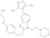 5-(3,5-Dimethyl-4-isoxazolyl)-1-[2-(4-morpholinyl)ethyl]-2-[2-(4-propoxyphenyl)ethyl]-1H-benzimida…