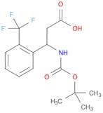 3-[(2-methylpropan-2-yl)oxycarbonylamino]-3-[2-(trifluoromethyl)phenyl]propanoic acid