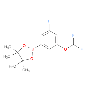2-[3-(DIFLUOROMETHOXY)-5-FLUOROPHENYL]-4,4,5,5-TETRAMETHYL-1,3,2-DIOXABOR+