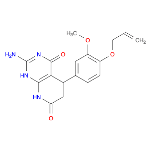 2-amino-5-[3-methoxy-4-(prop-2-en-1-yloxy)phenyl]-3H,4H,5H,6H,7H,8H-pyrido[2,3-d]pyrimidine-4,7-di…