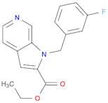 ethyl 1-[(3-fluorophenyl)methyl]-1H-pyrrolo[2,3-c]pyridine-2-carboxylate