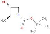 1-Azetidinecarboxylic acid, 3-hydroxy-2-methyl-, 1,1-dimethylethyl ester, (2S-trans)-