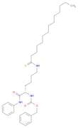 Phenylmethyl N-[(1S)-1-[(phenylamino)carbonyl]-5-[(1-thioxotetradecyl)amino]pentyl]carbamate
