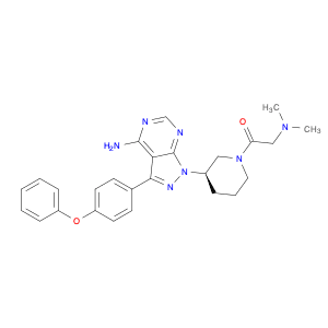 1-[(3R)-3-[4-Amino-3-(4-phenoxyphenyl)-1H-pyrazolo[3,4-d]pyrimidin-1-yl]-1-piperidinyl]-2-(dimethy…