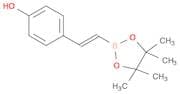 4-[(E)-2-(tetramethyl-1,3,2-dioxaborolan-2-yl)ethenyl]phenol, E