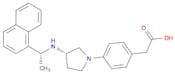 4-[(3S)-3-[[(1R)-1-(1-Naphthalenyl)ethyl]amino]-1-pyrrolidinyl]benzeneaceticAcid
