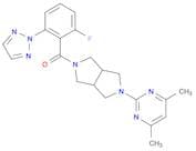 2-{5-[2-fluoro-6-(2H-1,2,3-triazol-2-yl)benzoyl]-octahydropyrrolo[3,4-c]pyrrol-2-yl}-4,6-dimethylp…