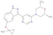 rel-3-[6-[(2R,6S)-2,6-Dimethyl-4-morpholinyl]-4-pyrimidinyl]-5-[(1-methylcyclopropyl)oxy]-1H-indaz…