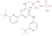 2-methyl-1-[(4-[6-(trifluoromethyl)pyridin-2-yl]- 6-{[2-(trifluoromethyl)pyridin-4yl]amino}-1,3,5-…