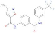 3-methyl-N-(3-{[3-(trifluoromethyl)phenyl]carbamoyl}phenyl)-1,2-oxazole-5-carboxamide