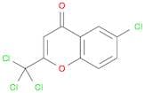 4H-1-Benzopyran-4-one, 6-chloro-2-(trichloromethyl)-