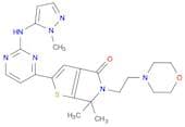 5,6-Dihydro-6,6-dimethyl-2-[2-[(1-methyl-1H-pyrazol-5-yl)amino]-4-pyrimidinyl]-5-[2-(4-morpholinyl…