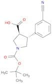 (3S,4R)-1-(tert-butoxycarbonyl)-4-(3-cyanophenyl)pyrrolidine-3-carboxylic acid