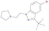 5-Bromo-1-(2-(pyrrolidin-1-yl)ethyl)-3-(trifluoromethyl)-1H-indazole