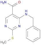 4-(Benzylamino)-2-(methylthio)pyrimidine-5-carboxamide
