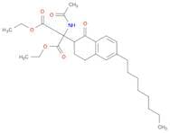 Diethyl 2-acetamido-2-(6-octyl-1-oxo-1,2,3,4-tetrahydronaphthalen-2-yl)malonate