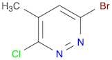 Pyridazine, 6-​bromo-​3-​chloro-​4-​methyl-
