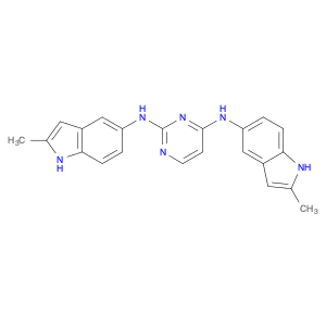 2-N,4-N-bis(2-methyl-1H-indol-5-yl)pyrimidine-2,4-diamine