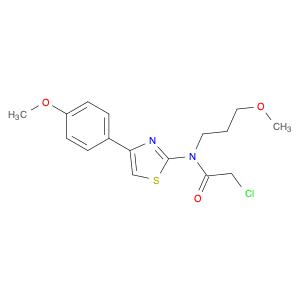 2-chloro-N-[4-(4-methoxyphenyl)-1,3-thiazol-2-yl]-N-(3-methoxypropyl)acetamide