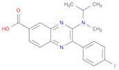 2-(4-fluorophenyl)-3-[methyl(propan-2-yl)amino]quinoxaline-6-carboxylic acid