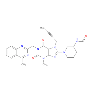 N-[1-[7-(2-Butyn-1-yl)-2,3,6,7-tetrahydro-3-methyl-1-[(4-methyl-2-quinazolinyl)methyl]-2,6-dioxo-1…