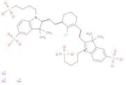 3,3-Dimethyl-2-[2-[2-chloro-3-[2-[1,3-dihydro-3,3-dimethyl-5-sulfo-1-(4-sulfobutyl)-2H-indol-2-yli…