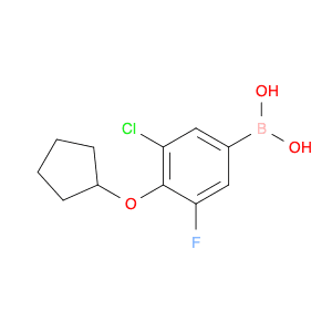 3-Chloro-4-(cyclopentyloxy)-5-fluorophenylboronic acid