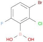 3-Bromo-2-chloro-6-fluorophenylboronic acid